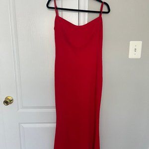 Sexy Red Open back long red dress perfect for Parties.